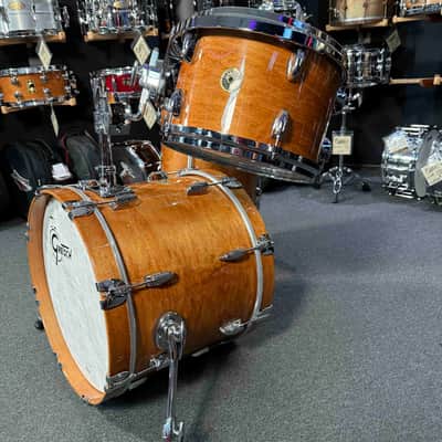 ~WOW!~ Gretsch USA Custom 3-Piece 12/14/18 Bop Drum Kit Set in Classic Maple Gloss Lacquer image 3