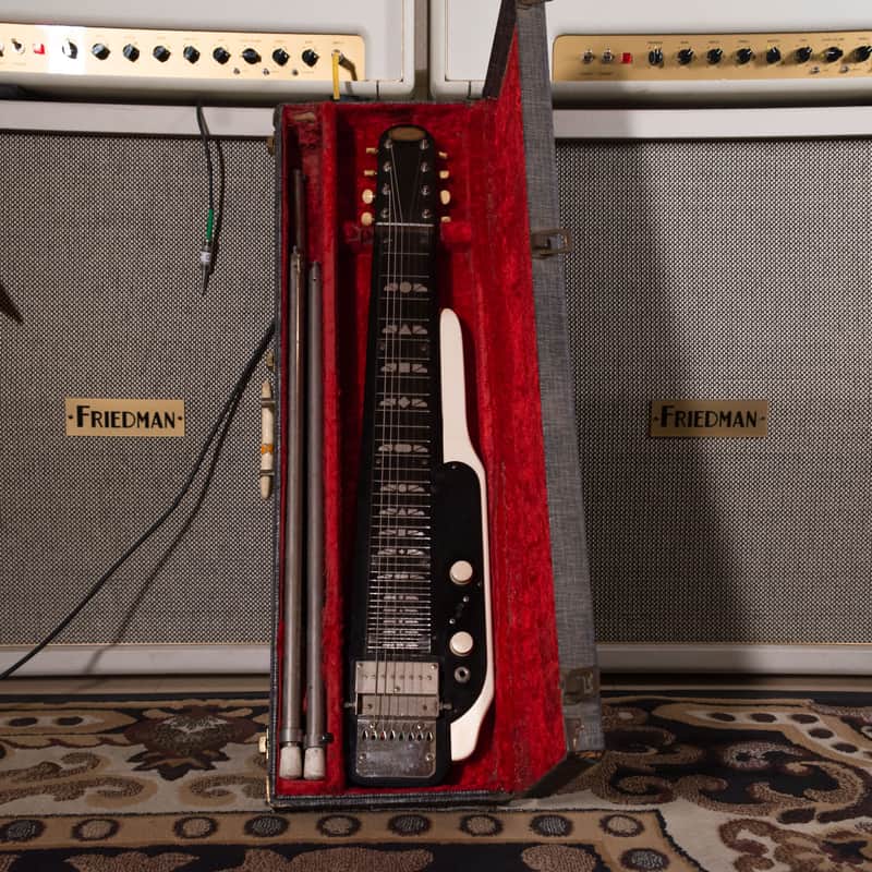 Supro Jet Airliner Lap Steel Console 8 Tuxedo 1960s owned by Chris Shiflett image 1