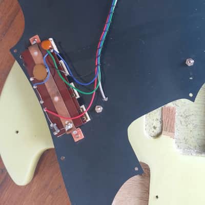 Lafayette Guyatone Zenon 1966? Electric Guitar 2 Pickup Two Tone Green  Japan Rare image 19