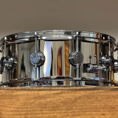 DW Collector's Series Nickel Over Brass 5.5x14 Snare Drum image 6