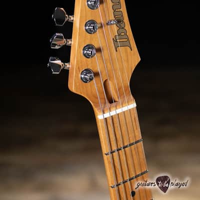 Ibanez AZ2402 Prestige HH Roasted Maple Neck Guitar w/ Case – Gray Metallic image 5
