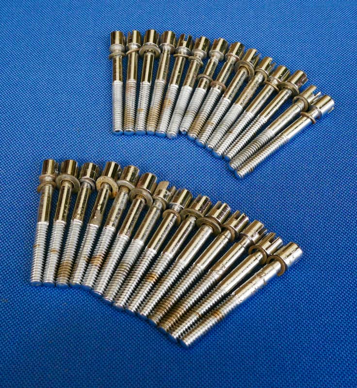 Sonor Tension Rods T-Rods 55 mm Teardrop Champion Phonic Pack Of 28 Vintage image 1