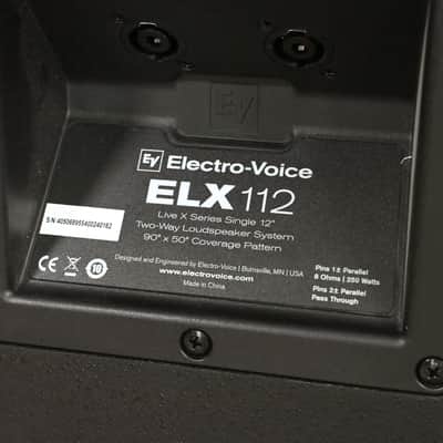 Electro-Voice (EV) ELX112 12" Passive Loudspeaker (PAIR) CG015CM image 8