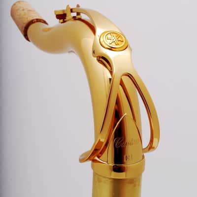 Yamaha TE1 Gold Lacquer Pro Custom E1 Tenor Saxophone Neck image 3