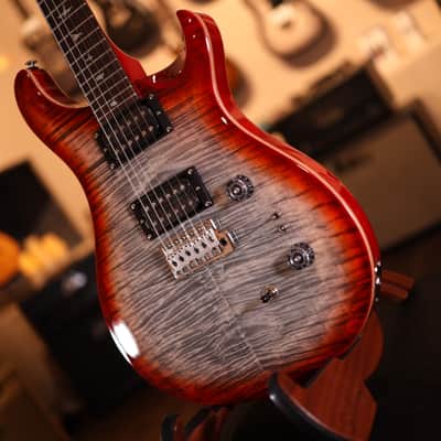 PRS SE Custom 24-08 Electric Guitar - Charcoal Cherry Burst 5785 image 6