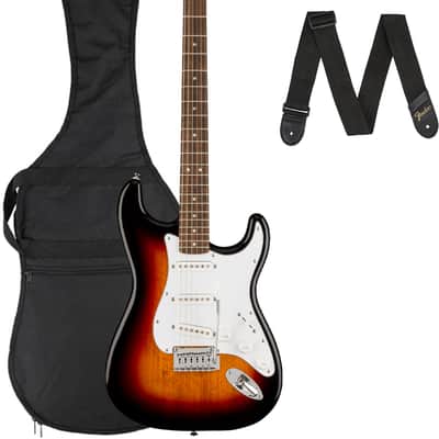 Fender Squier Affinity Stratocaster - 3-Color Sunburst w/ Gig Bag image 1