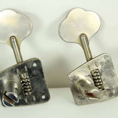 1968-1972 Vintage Fender Jazz/Telecaster/Precision Bass PBass ~NICKEL TUNERS~ Set 1969,1970,1971 image 6