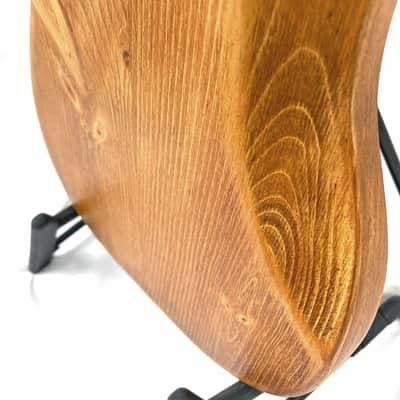 Offbeat Guitars "Roxie" 30" Short Scale Bass in Butterscotch Candy on Distressed Pine, Roasted Maple Neck, Fralin Split '51 P-Bass Pickup, Gotoh Hardware image 13