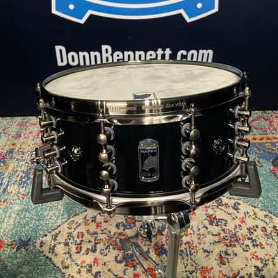 Mapex - 6x14" Black Panther Design Lab Jeff Hamilton "Cherry Bomb" Snare Drum, Piano Black image 4