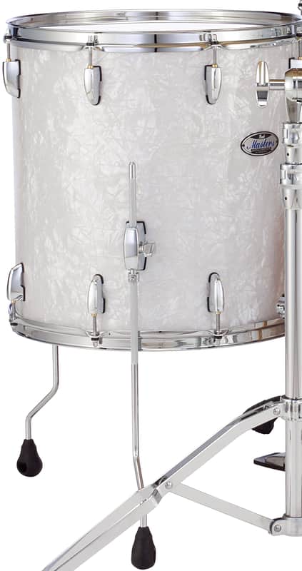 Pearl Masters Maple Complete 14x14" White Marine Pearl Floor Tom Drum w/Legs | NEW Authorized Dealer image 1