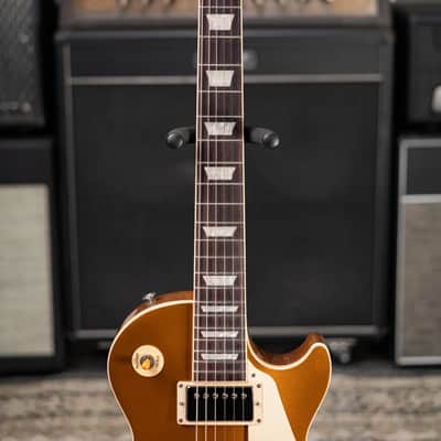 Gibson Les Paul Standard 50's Gold Top Electric Guitar - Gold with Hardshell Case image 4
