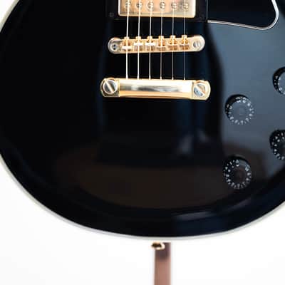 2023 Epiphone Les Paul Custom - in Ebony Black & Gold image 3