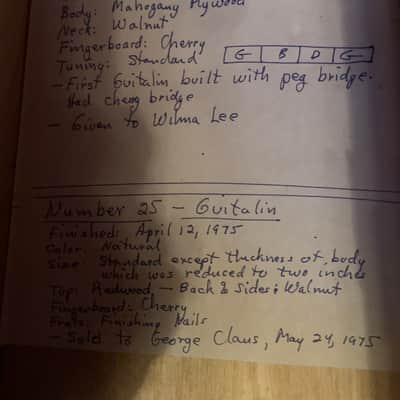 Lyle Mayfield #25 Guitalin 1975 Natural image 9