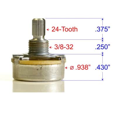 CTS Blender Pot, Split Shaft, Top-Rout Guitars (10 Pack) image 3