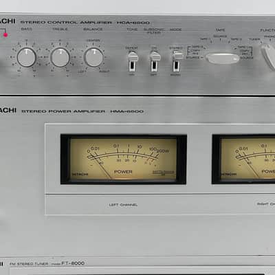 Hitachi HCA-6500 Pre Amplifier - HMA-6500 Power Amplifier - FT-8000 Tuner image 6