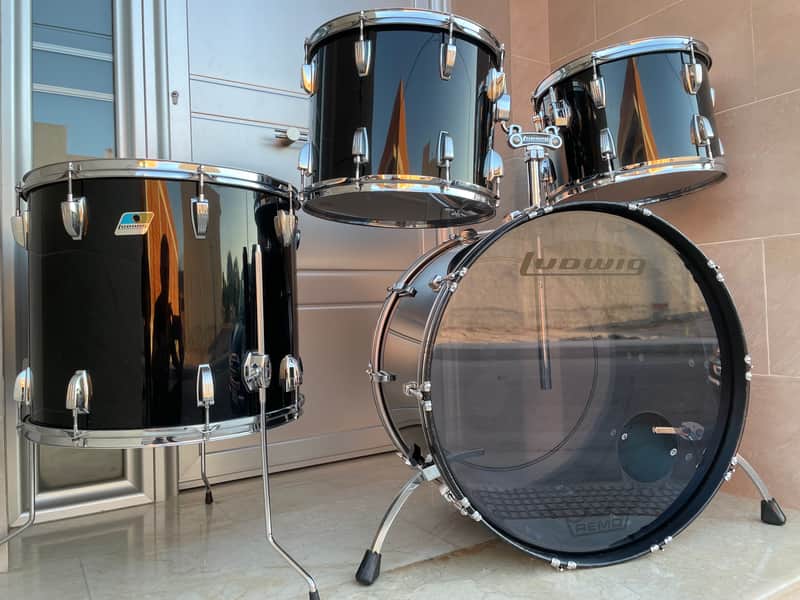 Ludwig Vistalite 1979 “Smoke & Fire” Model 1007 image 1