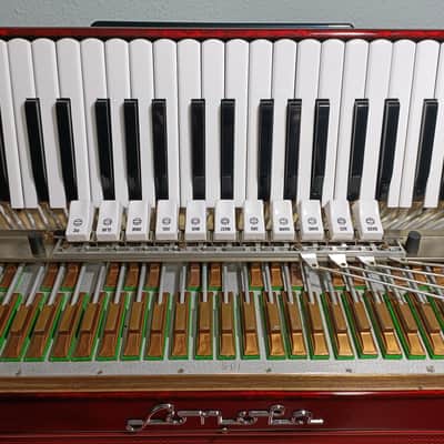Sonola (Guerrini) accordion Teclas 1975-1980 - Rojo image 3