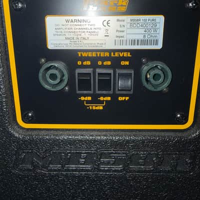 Markbass MB58R 102 Pure 400-Watt 2x10" Bass Speaker Cabinet (8ohm) 2022 - Present - Black image 8