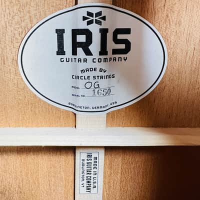 Iris OG Adirondack Top Acoustic Guitar - Tobacco Burst Bild 7