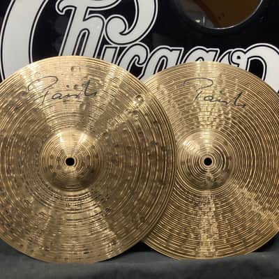Tris Imboden's, Chicago, Paiste - 13" Signature Dark Energy, Mark 1 Hats, Hi Hats Pair, 748g, 1194g 2000s image 1