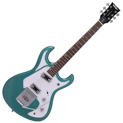 SPECIAL OFFER!! Vintage REVO Series 'Waverider' Electric Guitar ~ Sherwood Green image 3