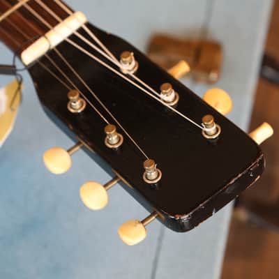 1966 Airline Model 7214 Amp-In-Case Electric Guitar Gold Blue + OHSC image 11