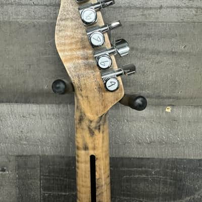 Custom Telecaster Style Guitar Tooled Alligator Leather Art Top image 8