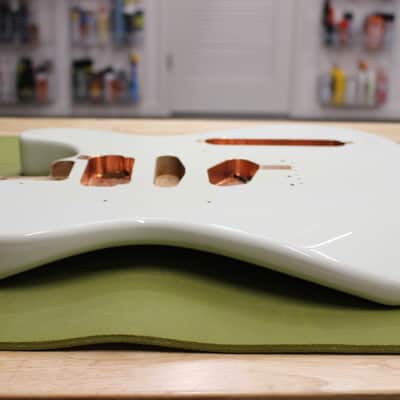 Warmoth Telecaster Body, Roasted Alder, Olympic White, Gotoh image 4