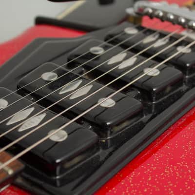 Wandre Noble "Powertone" Semi-Hollow Body Electric Guitar, c. 1964, ser. #680, black hard shell case. image 15