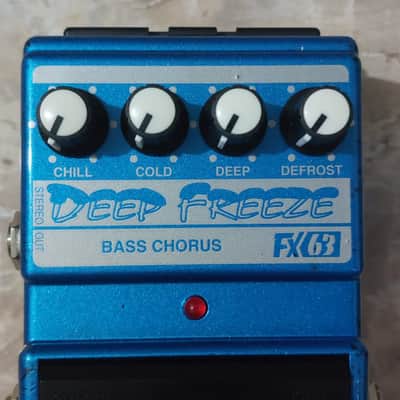 DOD FX-63 DEEP FREEZE [NOS New Old Stock 1st edition] Bass Stereo Analog Chorus 1996 [NOS - New Old Stock] - Airbrush Metallic Blue image 8