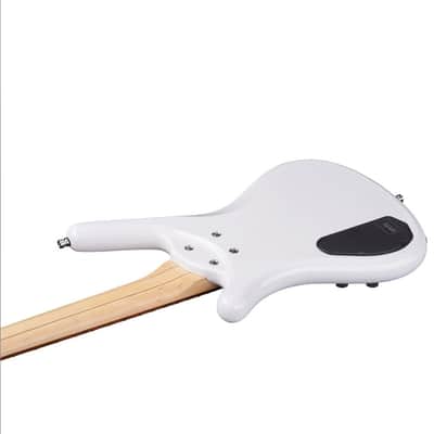 Warwick RockBass Corvette $$-5 String - Solid White High Polish image 7