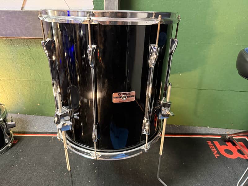Yamaha 80's Vintage Recording Custom 16x16 Floor Tom Piano Black image 1