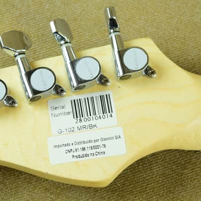 Giannini G-102 MR/BK Electric Guitar Humbucker Pickups image 8