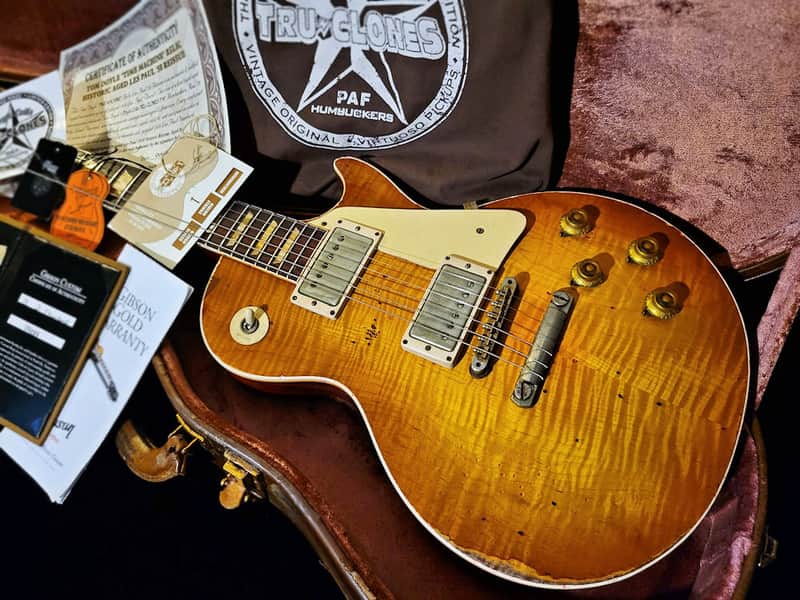 Gibson Custom Shop Les Paul 1958 - Tom Doyle "TIME MACHINE" #72 “SUPER PREMIUM” Historic Aged R8 w/Doyle Coils PAF – Vintage '59 Flames image 1