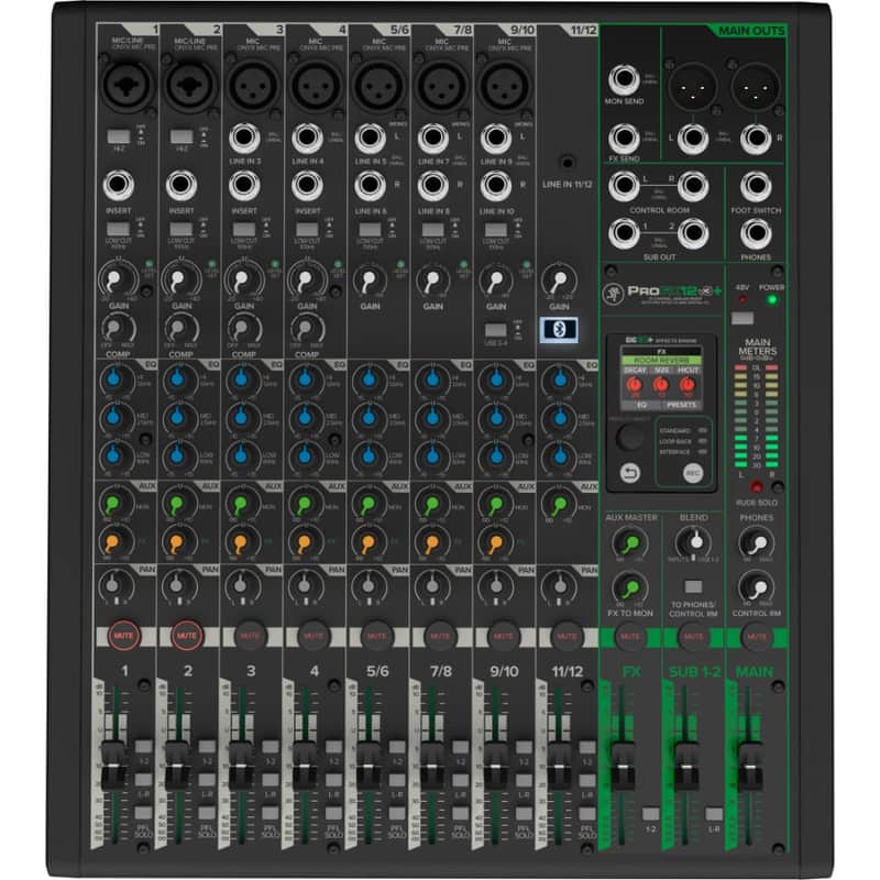 Mackie ProFX12v3+ 12 Channel Professional Effects Mixer w/ USB image 1