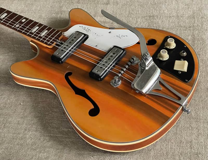 1960’s Teisco EP-8T WILDWOOD Hollowbody Electric Guitar MIJ Japan Rare Finish Surf’s Up Psychedelic