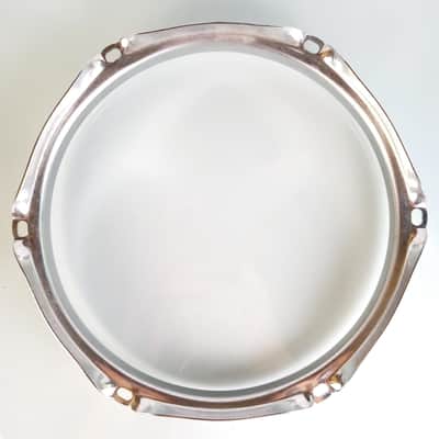 Ludwig 8" Triple-Flange Chrome Tom Drum Batter/Resonant Rim/Hoop 6Lug Vintage80s image 5