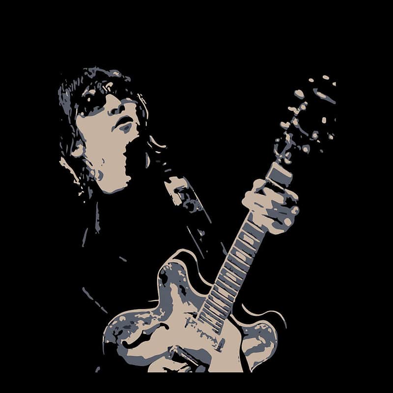 Lennon and Epiphone T-Shirt Black - X-Large image 1