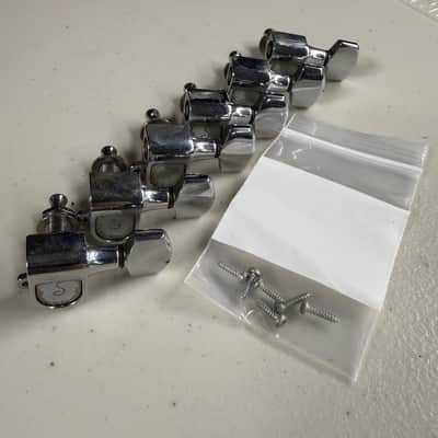 Schaller Sealed Vintage Machine Tuners 6 In-Line 1970's Complete (T-448) image 1