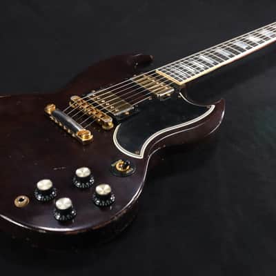 Gibson Custom SG Custom Figured Electric Guitar - Dark Walnut, Heavy Aging 941 image 3