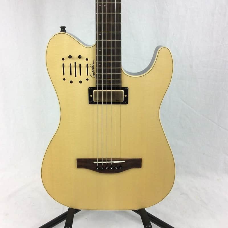 Godin Acousticaster Deluxe Natural image 1