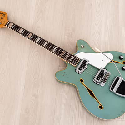1971 Fender Coronado II Vintage Hollowbody Guitar Sonic Blue w/ Case image 12