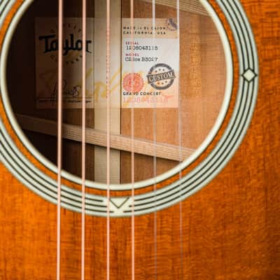 Taylor Custom Grand Concert C22ce Tropical Mahogany W/ Electronics Used (2023) image 9