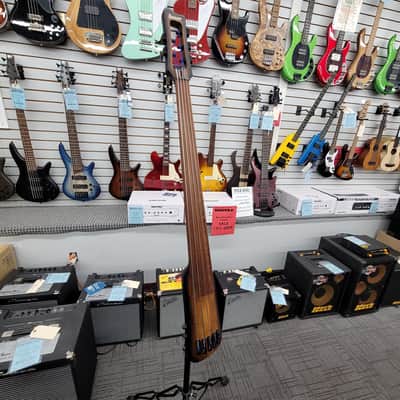 Ibanez UB805-MOB Upswing Upright Bass with Stand and Bag - Mahogany Oil Burst image 12