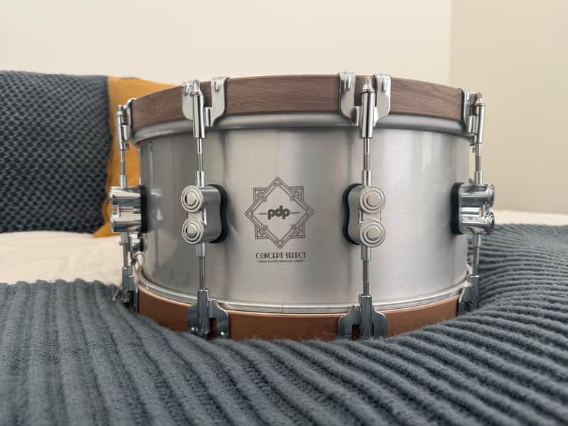 PDP PDSN6514CSAL Concept Select 6.5x14" Aluminum Snare Drum 2020 - 2021 - Aluminum image 1