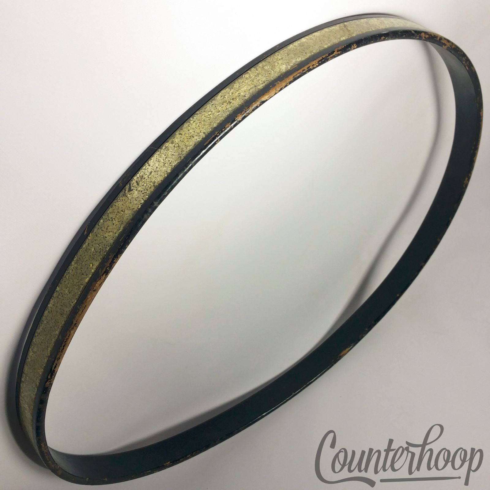 Leedy 18"Silver Sparkle 1Ply Maple Wood Hoop/Rim Bass Drum/Floor Tom Bop Jazz40s — main photograph