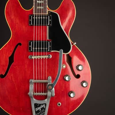 1966 Gibson ES-335TDC Cherry w/ Bigsby image 6