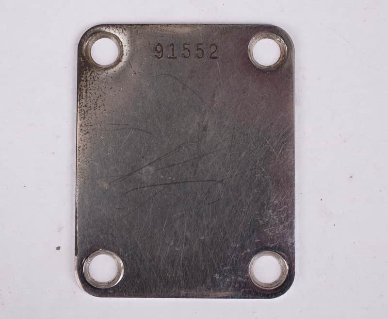 Fender Telecaster Stratocaster Neck Plate 91XXX 1962 image 1