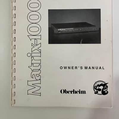 Oberheim Matrix 1000 - MINT - White + eprom 1.20 + user manual & extras image 7