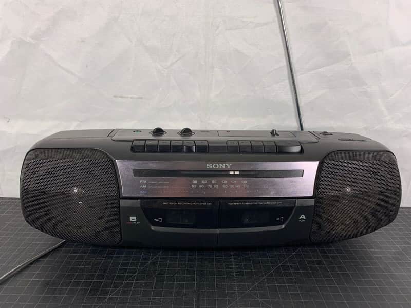 Sony CFS-W338 Stereo AM/FM Radio Cassette-Corder Boombox | Reverb